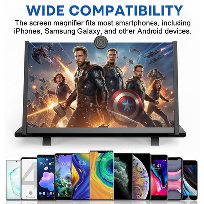 🔥High Definition 3D Mobile Phone Screen Video Magnifier🔥