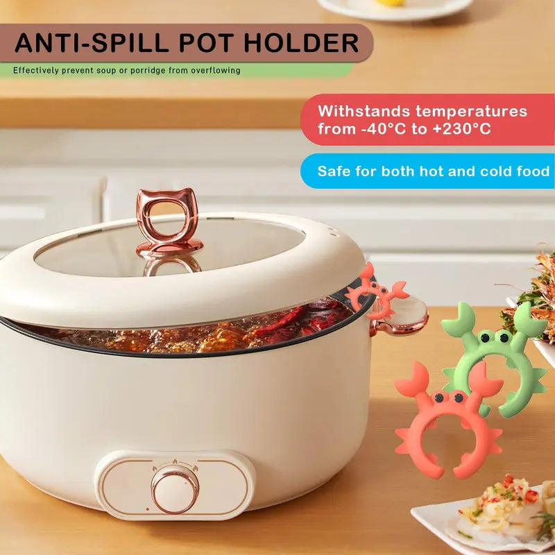 Cute Crab Design Silicone Spatula Holders