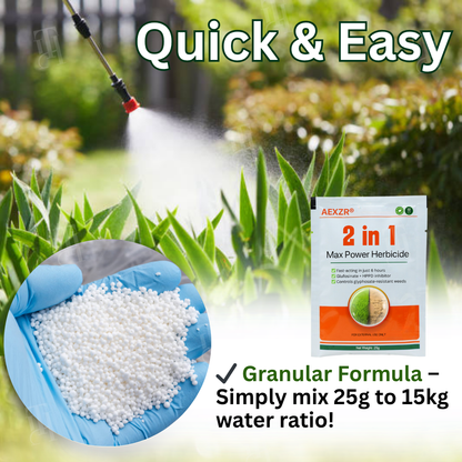 AEXZR® 2 in 1 Max Power Herbicide (𝟟𝟘% 𝕆𝔽𝔽 𝗘𝗡𝗗𝗦 𝗜𝗡 𝟭𝟬 𝗠𝗜𝗡𝗨𝗧𝗘𝗦)