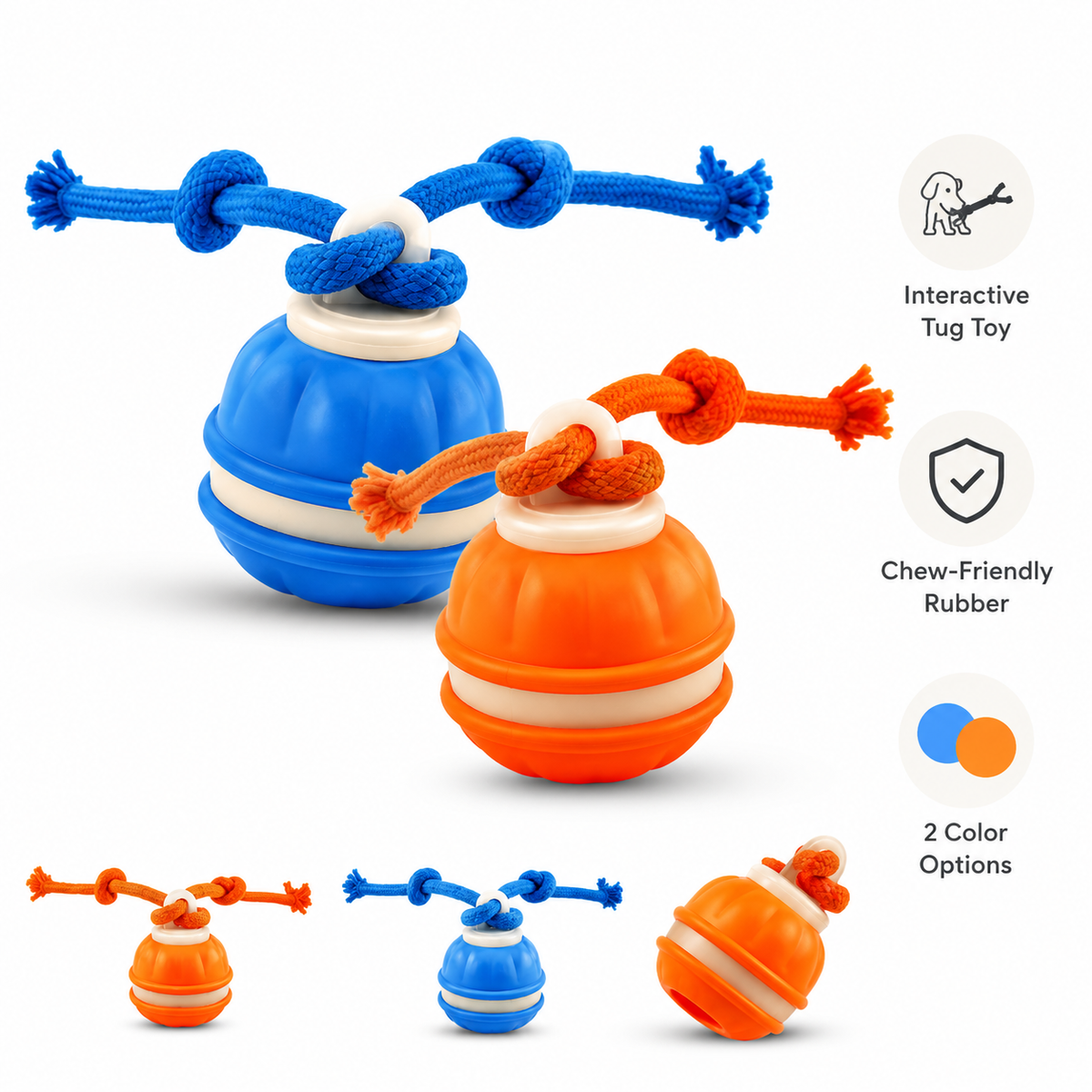 Pawivas™ Smart Rolling Tug Toy
