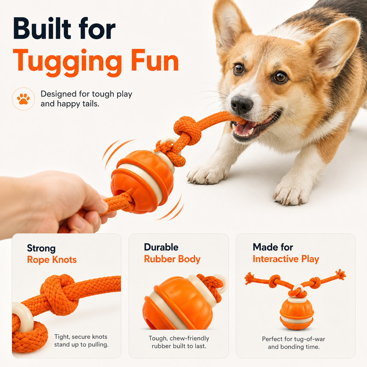 Pawivas™ Smart Rolling Tug Toy