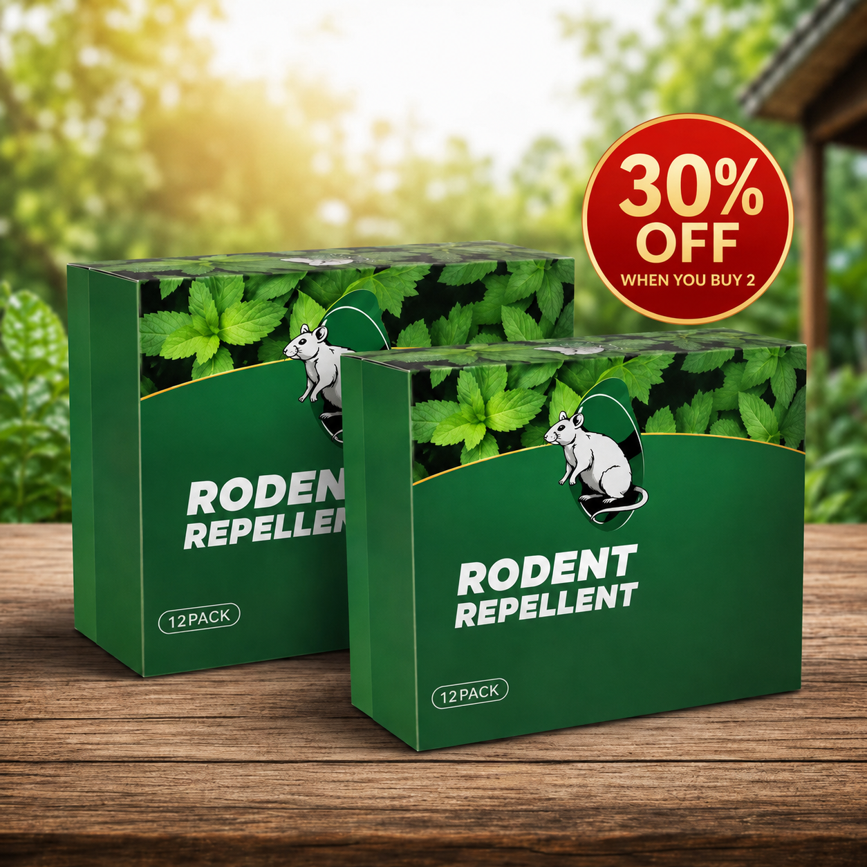 💥LAST DAY SALE 50%OFF💥🟢 Natural Peppermint Rodent Repellent Tablets – 12 Pack