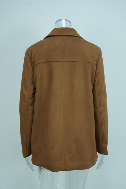 Vintage Suede Blazer with Pockets